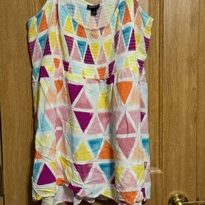 Torrid Multicolor Geometric Tank Top
